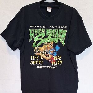 Vintage Hog’s Breath Saloon Key West T-Shirt - "Life Is Short Ride Hard" - XL